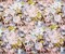 Light Pink-Multi Floral Printed Stretch Spandex Twill Sateen Woven Fabric By the Yard
